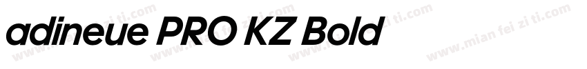 adineue PRO KZ Bold字体转换